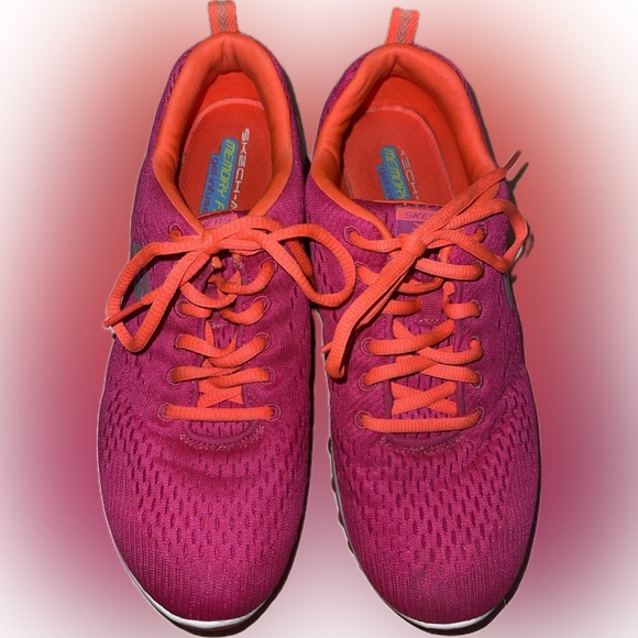 Skechers Skech air Women’s Sneakers - Size 10 - Pink and Orange - Picture 4 of 8